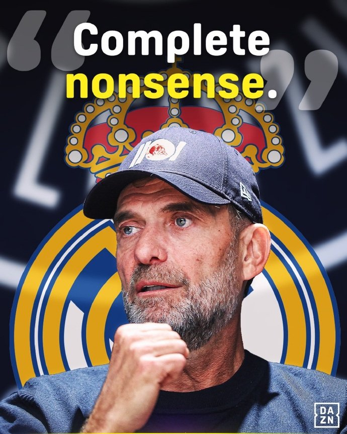 克洛普澄清未获皇马邀约，否认执教传闻