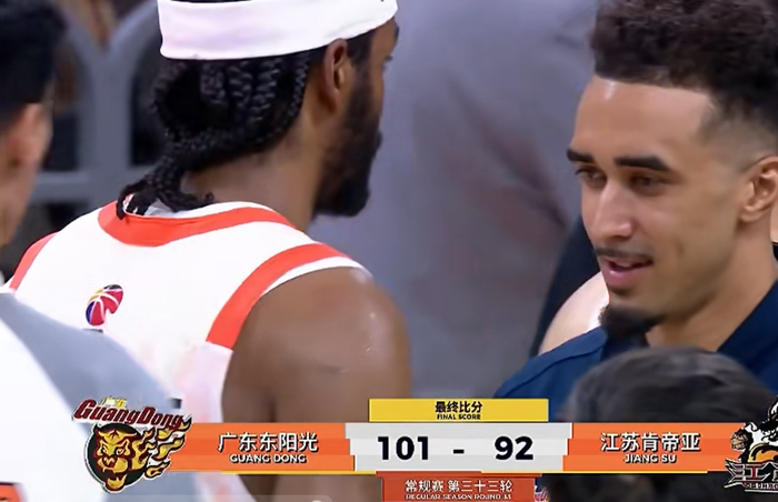 广东队力克江苏队张皓嘉末节爆发成奇兵