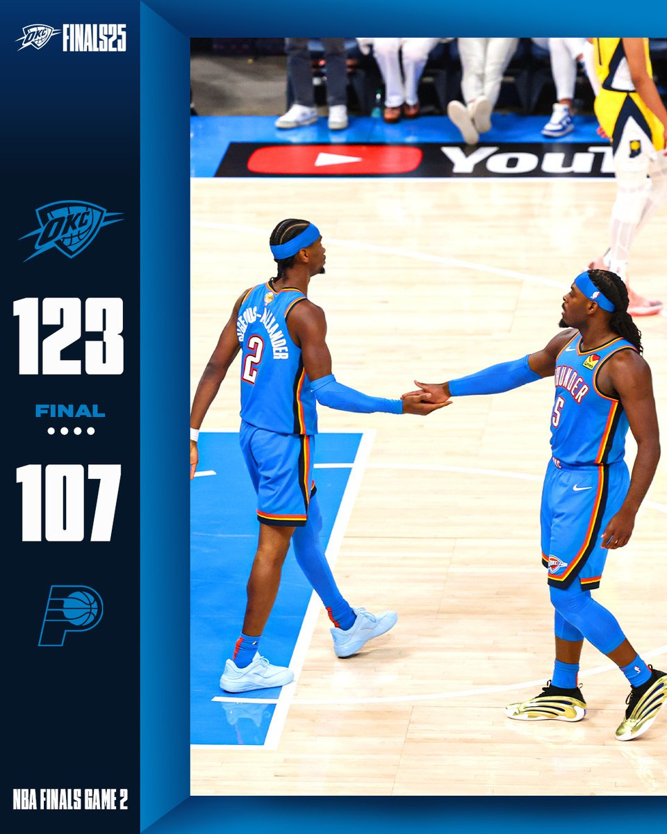 雷霆主场逆转步行者 系列赛战平创历史最大胜场