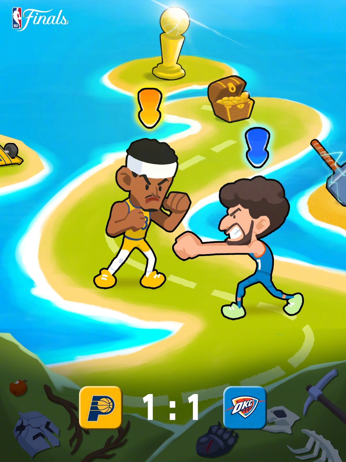 雷霆主场逆转步行者 系列赛战平创历史最大胜场